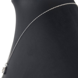 Feines Schmuckset aus 925er Sterlingsilber mit funkelndem Zirkonia im Brillantschliff (Diamantimitat) in Krappen gefasst