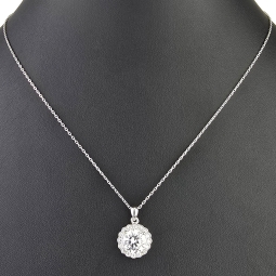 Feines Schmuckset aus 925er Sterlingsilber mit funkelndem Zirkonia im Brillantschliff (Diamantimitat) in Krappen gefasst