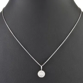 Edles Schmuckset aus glänzendem 925 Sterling Silber, bestehend aus einer feinen Ankerkette und einem Anhänger, bestückt mit vielen kleinen und einem hochkarätigen Zirkonia (Diamantimitat)