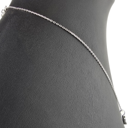 Edles Schmuckset aus glänzendem 925 Sterling Silber, bestehend aus einer feinen Ankerkette und einem Anhänger, bestückt mit vielen kleinen und einem hochkarätigen Zirkonia (Diamantimitat)