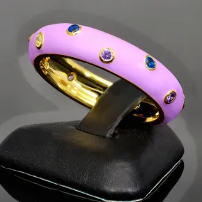 Zirkonia-Ring – 0,24 ct Brillantschliff, Silber vergoldet, Silberring in Multicolor (Diamant-Imitation) ca. RG 57