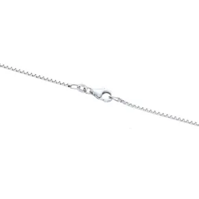 585 Venezianerkette aus 14K Weißgold - 38,5cm Länge