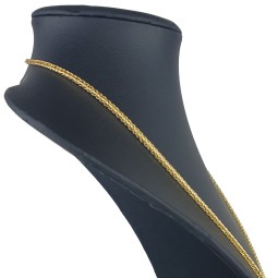 Fein gearbeitete Goldkette / Fuchsschwanzkette aus hochwertigem 585 14k Gelbgold (ca. 65cm lang, 2mm breit)