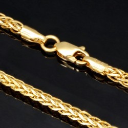Fein gearbeitete Goldkette / Fuchsschwanzkette aus hochwertigem 585 14k Gelbgold (ca. 65cm lang, 2mm breit)