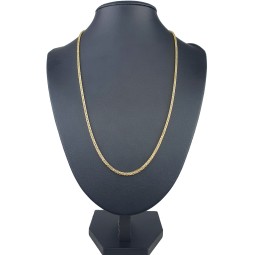 Fein gearbeitete Goldkette / Fuchsschwanzkette aus hochwertigem 585 14k Gelbgold (ca. 65cm lang, 2mm breit)