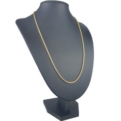 Fein gearbeitete Goldkette / Fuchsschwanzkette aus hochwertigem 585 14k Gelbgold (ca. 65cm lang, 2mm breit)