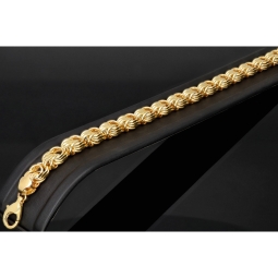 Premium Königsarmband in außergewöhnlichem Design aus edlem 14K 585 Gold , ca. 6,5mm breit, 23cm lang  (ca. 13g)