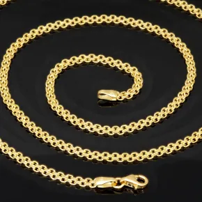 Feingliedrige Goldkette aus hochwertigem 585 / 14K Gold (Gelbgold) , ca. 55 cm Länge 3mm