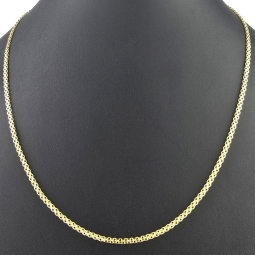 Feingliedrige Goldkette aus hochwertigem 585 / 14K Gold (Gelbgold) , ca. 55 cm Länge 3mm