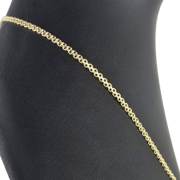 Feingliedrige Goldkette aus hochwertigem 585 / 14K Gold (Gelbgold) , ca. 55 cm Länge 3mm