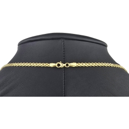 Feingliedrige Goldkette aus hochwertigem 585 / 14K Gold (Gelbgold) , ca. 55 cm Länge 3mm