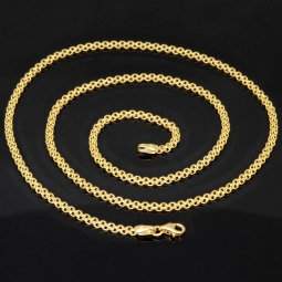 Feingliedrige Goldkette aus hochwertigem 585 / 14K Gold (Gelbgold) , ca. 55 cm Länge 3mm