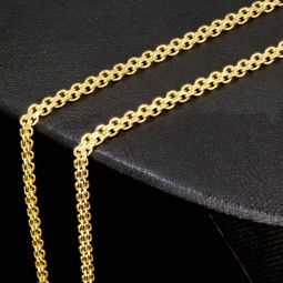 Feingliedrige Goldkette aus hochwertigem 585 / 14K Gold (Gelbgold) , ca. 55 cm Länge 3mm