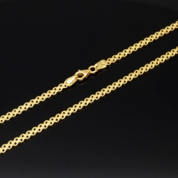 Feingliedrige Goldkette aus hochwertigem 585 / 14K Gold (Gelbgold) , ca. 55 cm Länge 3mm