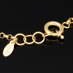 Designer Tricolor Armband mit Zirkoniabesatz aus funkelnden 585 14K Gold (Gelbgold, Weißgold und Rosegold) Längenverstellbar ca. 19,0 - 20,5 cm mit eingearbeitetem Herz