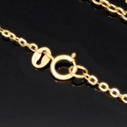 Sehr schöne Ankerkette aus edlem 14K 585er Gold (Gelbgold) mit dekorativen Elementen (verstellbar entweder ca. 42cm oder 45cm)