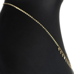 Sehr schöne Ankerkette aus edlem 14K 585er Gold (Gelbgold) mit dekorativen Elementen (verstellbar entweder ca. 42cm oder 45cm)