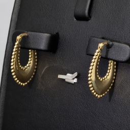 Exquisite Creolen / Hoops in elegantem, zeitlosen Design aus edlem, polierten 585 / 14K Gold