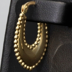 Exquisite Creolen / Hoops in elegantem, zeitlosen Design aus edlem, polierten 585 / 14K Gold