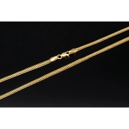 Filigrane Goldkette aus funkelndem 585 / 14K Gold (Gelbgold) , ca. 56 cm Länge 3mm