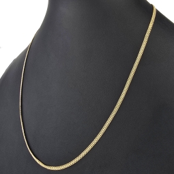 Filigrane Goldkette aus funkelndem 585 / 14K Gold (Gelbgold) , ca. 56 cm Länge 3mm