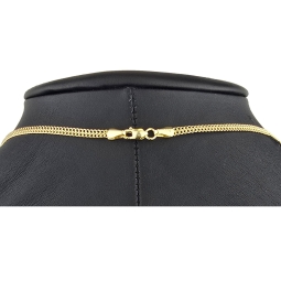 Filigrane Goldkette aus funkelndem 585 / 14K Gold (Gelbgold) , ca. 56 cm Länge 3mm