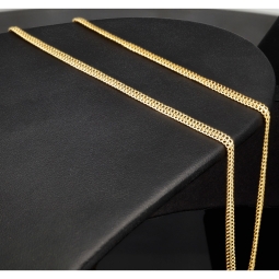 Filigrane Goldkette aus funkelndem 585 / 14K Gold (Gelbgold) , ca. 56 cm Länge 3mm