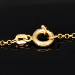 Exklusive Goldkette / Collier mit Pantherkopf-Anhänger mit Zirkoniabesatz aus 14K 585 Gold (Gelbgold)