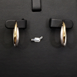 Elegante Doppel-Creolen aus 14K Bicolor-Gold – stilvoll & raffiniert