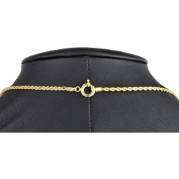 Außergewöhnliche Kordelkette mit dekorativen Goldkugeln in ca. 55cm Länge aus hochwertigem 14K 585 Gold ca. 2mm Breite