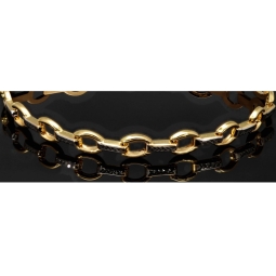 Funkelndes Armband aus 14K / 585er Bicolor Gold (Gelb- und Weißgold) in ca. 19 cm Länge, ca 6 mm Breite