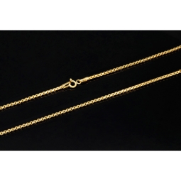 Engmaschige Goldkette / Ankerkette aus funkelnden 585 / 14K Gold , ca. 50cm Länge 2mm