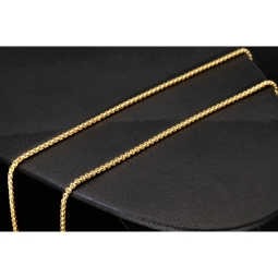 Engmaschige Goldkette / Ankerkette aus funkelnden 585 / 14K Gold , ca. 50cm Länge 2mm