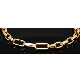 Exquisites Ankerarmband in außergewöhnlichem Bicolor Design aus edlem 14K 585er Gold (ca. 21,5 cm lang, ca. 5,5mm breit)