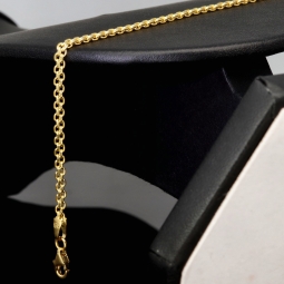 Zeitlos schönes 14K 585 Goldarmband – klassisches Design trifft hochwertige Verarbeitung in Perfektion (ca. 19cm Länge, 3mm Breite)