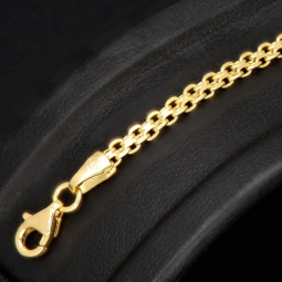 Zeitlos schönes 14K 585 Goldarmband – klassisches Design trifft hochwertige Verarbeitung in Perfektion (ca. 19cm Länge, 3mm Breite)