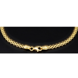 Zeitlos schönes 14K 585 Goldarmband – klassisches Design trifft hochwertige Verarbeitung in Perfektion (ca. 19cm Länge, 3mm Breite)