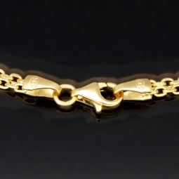 Zeitlos schönes 14K 585 Goldarmband – klassisches Design trifft hochwertige Verarbeitung in Perfektion (ca. 19cm Länge, 3mm Breite)