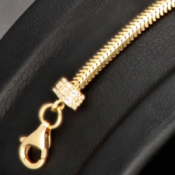 Stilvolles Armband aus 14K 585 Gold mit Infinity-Element und Rondellen mit Zirkoniabesatz (längenverstellbar ca. 18 - 19,5 cm)