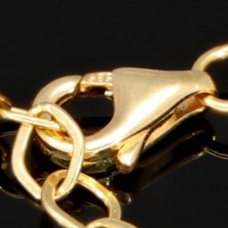 Stilvolles Armband aus 14K 585 Gold mit Infinity-Element und Rondellen mit Zirkoniabesatz (längenverstellbar ca. 18 - 19,5 cm)
