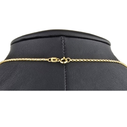 Feingliedrige Goldkette aus funkelndem 14K 585 Gold - ca. 60cm lang, ca. 1,5mm breit