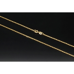 Feingliedrige Goldkette aus funkelndem 14K 585 Gold - ca. 60cm lang, ca. 1,5mm breit