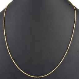 Feingliedrige Goldkette aus funkelndem 14K 585 Gold - ca. 60cm lang, ca. 1,5mm breit