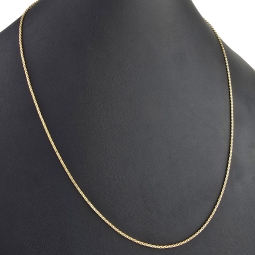 Feingliedrige Goldkette aus funkelndem 14K 585 Gold - ca. 60cm lang, ca. 1,5mm breit
