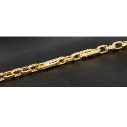 Edles Armband aus Gold mit feinem Greco-Design ca. 22cm lang und 4mm breit (585 / 14k)