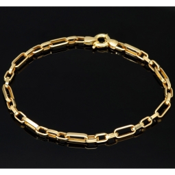 Exquisutes Ankerarmband Goldarmband ca. 21cm lang und 4mm breit aus funkelndem Gelbgold (585 / 14k Gold)