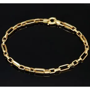 Exquisites Ankerarmband Goldarmband ca. 22cm lang und 3,5mm breit aus funkelndem Gelbgold (585 / 14k Gold)