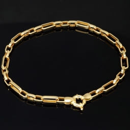 Exquisutes Ankerarmband Goldarmband ca. 21cm lang und 4mm breit aus funkelndem Gelbgold (585 / 14k Gold)