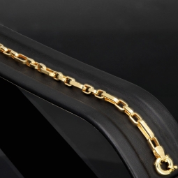 Exquisutes Ankerarmband Goldarmband ca. 21cm lang und 4mm breit aus funkelndem Gelbgold (585 / 14k Gold)
