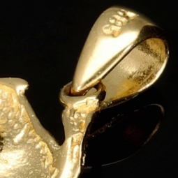 Funkelnder Panther-Anhänger mit feinen Details aus edlem Gold (585 / 14K Gelbgold)